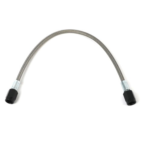 Fragola -2AN Brake Line w/ -3AN Black Alum. Nuts 10in