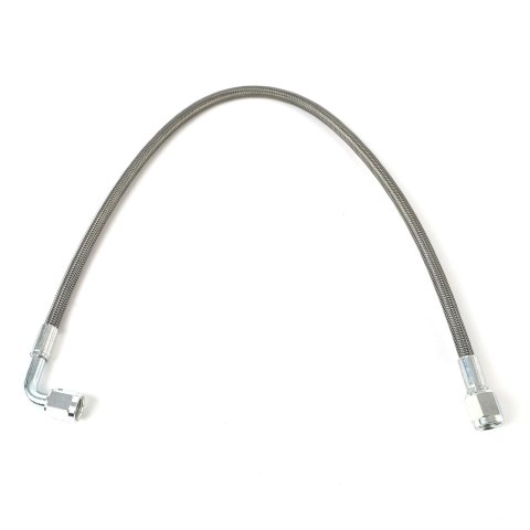 Fragola -4AN PFTE Hose Assembly Straight x 90 Degree 20in