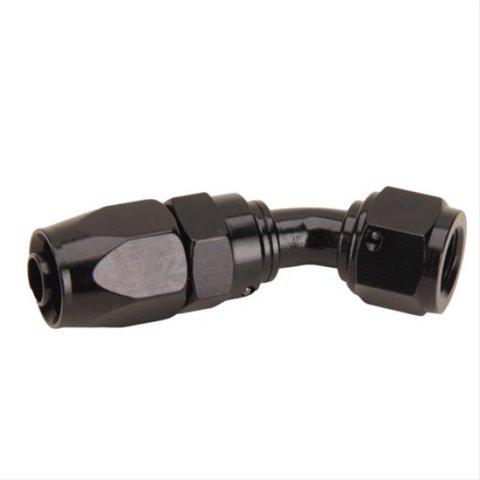 Fragola -6AN Nut x -8AN Hose 45 Degree Expanding Hose End - Black