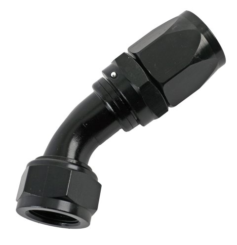 Fragola -12AN Fem x -16AN Hose 45 Degree Expanding Hose End - Black
