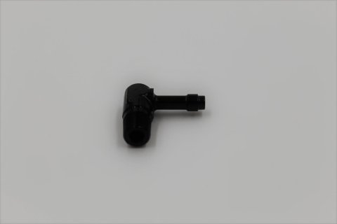 Fragola 1/4 Hose Barb x 1/8 NPT 90 Degree Low Profile - Black