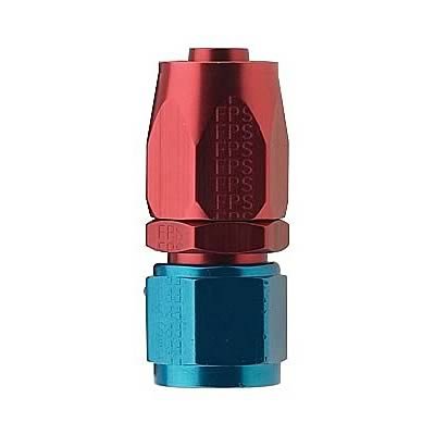 Fragola -16AN Straight Pro-Flow Hose End - Blue/Red