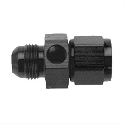 Fragola Inline Gauge Adapter -6AN Male x -6AN Fem - Black