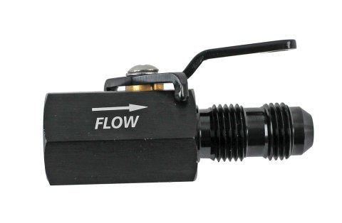 Fragola 3/8in NPT Female Inlet x -6AN Male Outlet On/Off Shut Off Valve