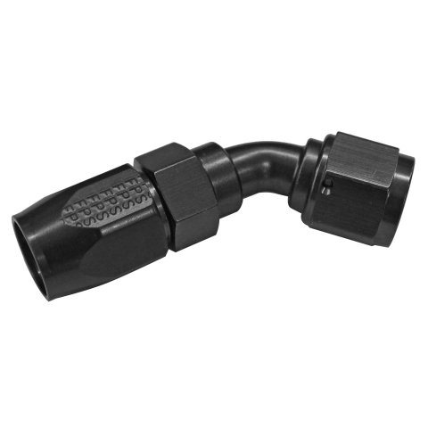 Fragola -12AN x 45 Degree Power Flow Hose End - Black