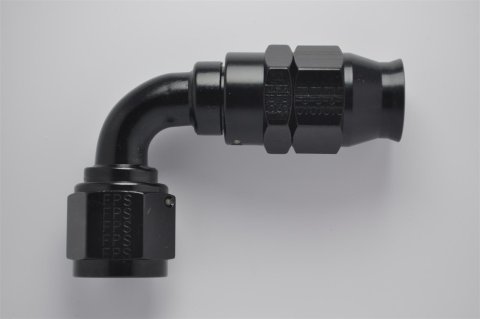 Fragola -10AN Real Street x 90 Degree Hose End Black For PTFE Hose