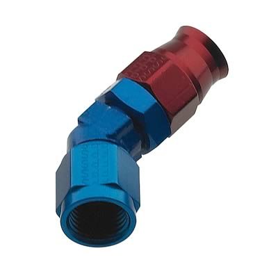 Fragola -4AN 45 Degree Hose End - Alum