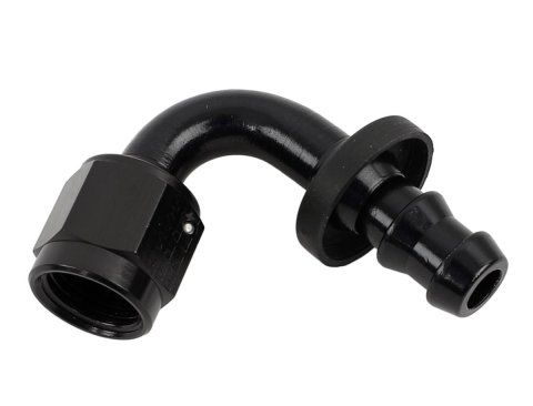 Fragola -6AN Push-Lite End 120 Degree - Black
