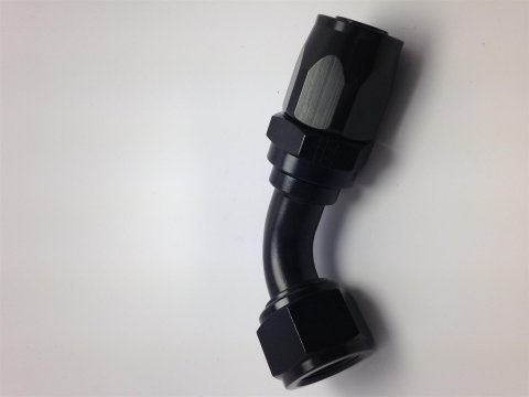 Fragola -10AN Nut x -12AN Hose Reducing Hose End 60 Degree - Black