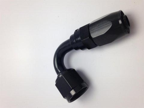 Fragola -16AN Fem x -12AN Hose 120 Degree Reducing Hose End - Black