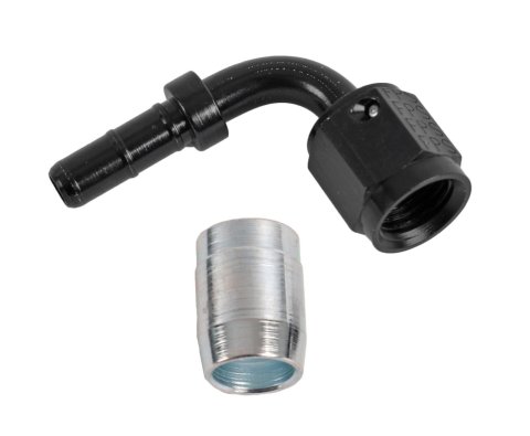 Fragola -4AN x 90 Degree Sport Crimp Hose End Non Swivel
