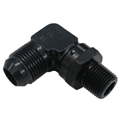 Fragola -12AN x 1/2 NPT 90 Degree Swivel - Black