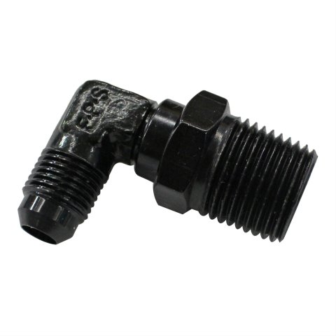 Fragola -6AN x 1/2 NPT 90 Degree Swivel - Black