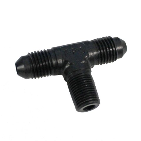 Fragola -4AN Tee 1/8 NPT On The Side - Black
