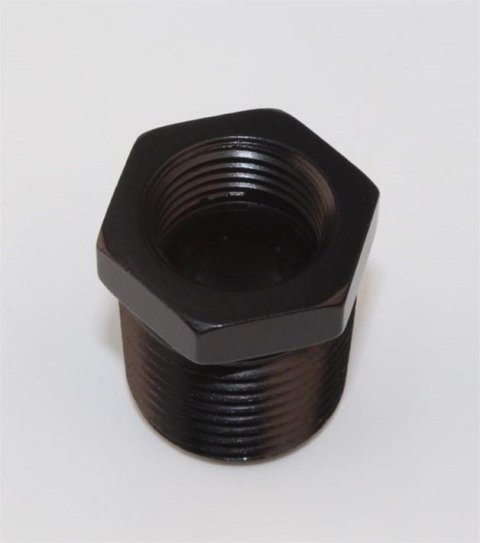 Fragola 1/2in NPT Oil Temp Adapter Black
