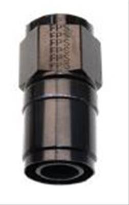 Fragola -10AN Real Street Crimp-On Str Hose End - Black (For 6000 Hose)