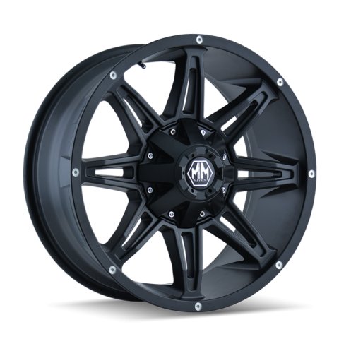 Mayhem 8090 Rampage 20x10 / 8x165.1 BP / -25mm Offset / 130.8mm Hub Matte Black Wheel