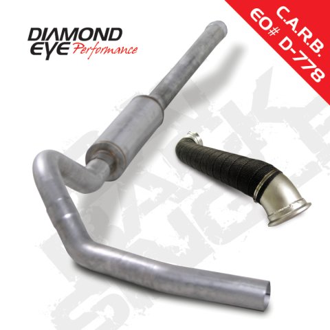 Diamond Eye KIT 4in Catback Single w/ TDP AL 06-07 Chevy/GMC 6.6L Duramax 2500/3500