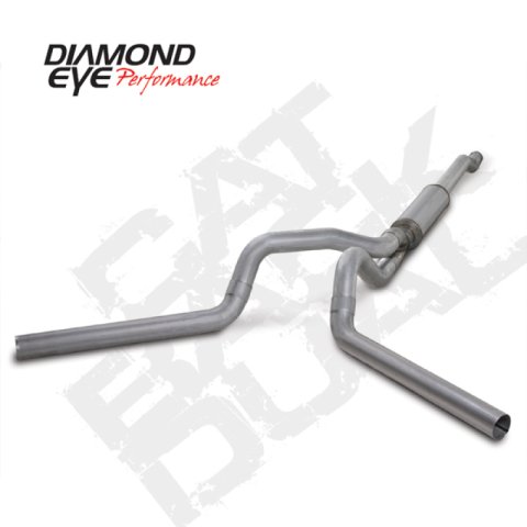 Diamond Eye KIT 4in Catback DUAL AL: 03-07 FORD 6.0L F250/F350