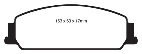 EBC 08-10 Pontiac G8 3.6 Redstuff Front Brake Pads