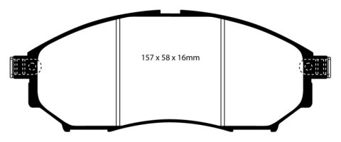 EBC 08-13 Infiniti EX35 3.5 Yellowstuff Front Brake Pads