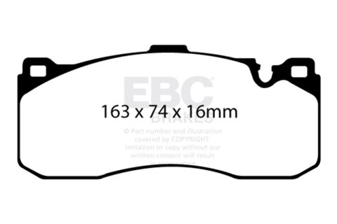 EBC Racing 08-10 BMW 135 3.0L Twin Turbo RP-X Front Brake Pads