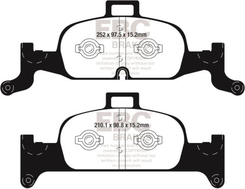 EBC 2018+ Audi Q5 FY 2.0T Extra Duty Front Brake Pads