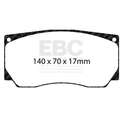 EBC Racing Alcon TPCCAR20 (4420) D61 SR-21 Sintered Race Brake Pads