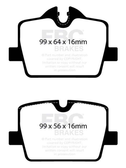 EBC Racing 2019+ BMW Z4 G29 / 2020+ Toyota GR Supra (w/13in Rear Rotors) RP-X Race Rear Brake Pads