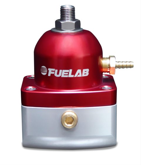 Fuelab 515 EFI Adjustable FPR 90-125 PSI (2) -6AN In (1) -6AN Return - Red