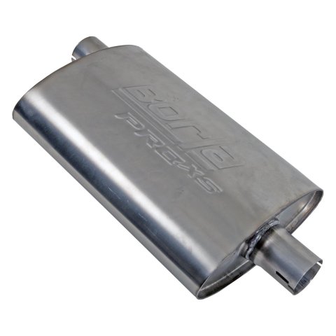 Borla Pro-XS 2in Tubing 14in x 4in x 9.5in Oval Notched Center/Offset Muffler