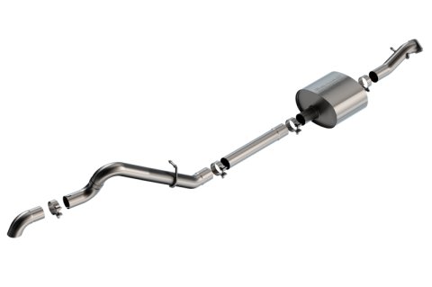 Borla 21-22 Ford Bronco 2.7L 2DR/4DR T-304 Stainless Steel Cat-Back S-Type Exhaust - Brushed