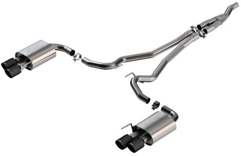 Borla 2024 Ford Mustang 2.3L Ecoboost ATAK Catback Exhaust CF BA w/ Quad Tips - Non-Active