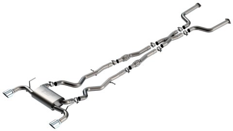 Borla 16-24 Infinity Q50 (Auto V6) S Type Cat Back - Chrome Tip