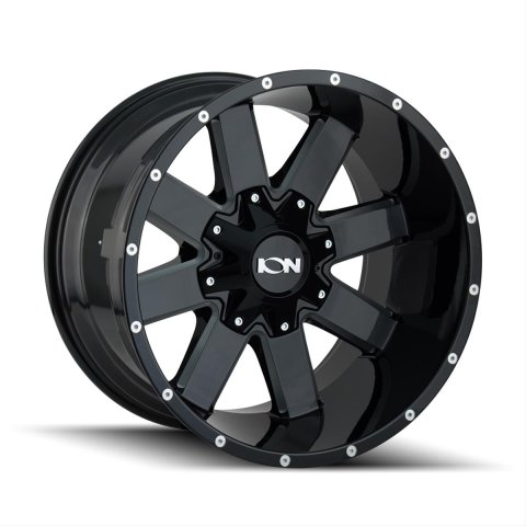 ION 141 20x9 / 6x135/139.7 BP / -12mm Offset / 106mm Hub Gloss Black Milled Wheel