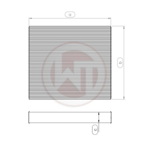 Wagner Tuning Universal Radiator Core - 264 x 240 x 96 (mm)
