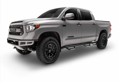 N-Fab Nerf Step 02-08 Dodge Ram 1500/2500/3500 Quad Cab 6.4ft Bed - Gloss Black - Bed Access - 3in