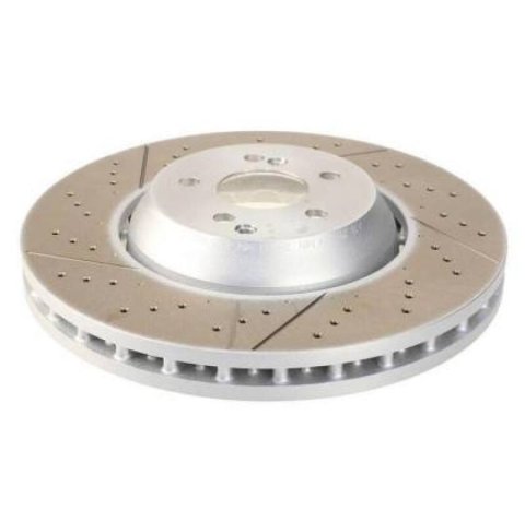 SHW 15-20 Dodge Charger/Challenger Front Drilled-Slotted Lightweight Brake Rotor (68184587AE)