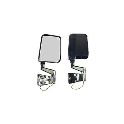 Rugged Ridge 87-02 Jeep Wrangler YJ/TJ Chrome Door Mirror Kit w/ LED Turn Signal
