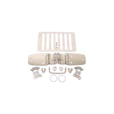 Rugged Ridge 98-06 Jeep Wrangler Stainless Steel Complete Hood Dress Up Kit