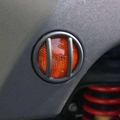Rugged Ridge 07-18 Jeep Wrangler JK Black Side Marker Light Euro Guards