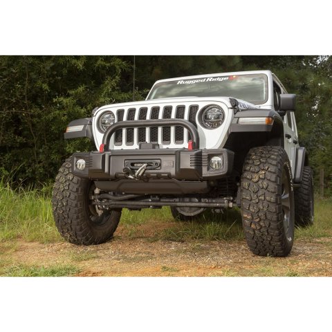 Rugged Ridge Spartacus Front Bumper Overrider 18-20 Jeep Wrangler JL/JT
