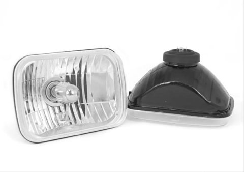 Rugged Ridge Crystal H2 Headlights Rectangular 87-95 Jeep Wrangler YJ