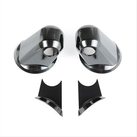 Rugged Ridge Mirror Arm Covers Black Paintable 07-18 Jeep Wrangler JK