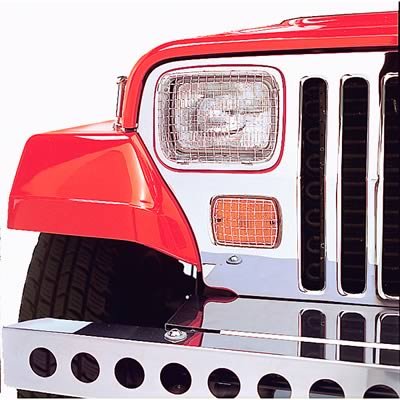 Rugged Ridge 87-95 Jeep Wrangler YJ Stainless Steel Stone Guard Set