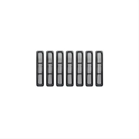 Rugged Ridge Billet Grille Inserts Black 97-06 Jeep Wrangler
