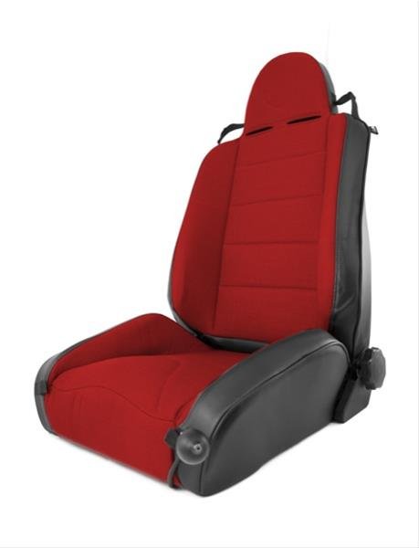 Rugged Ridge XHD Off-road Racing Seat Reclinable Red 97-06TJ