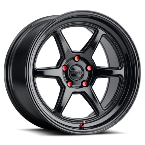 Kansei K14B Roku 18x9.5in / 5x114.3 BP / 38mm Offset / 73.1mm Bore - Gloss Black Wheel