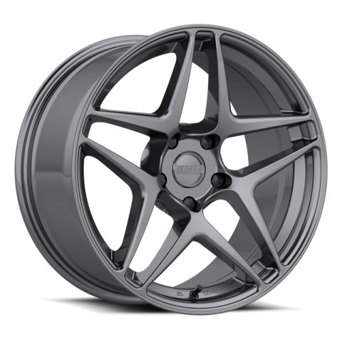 Kansei K15G Astro 19x8.5in / 5x120 BP / 35mm Offset / 72.56mm Bore - Gunmetal Wheel