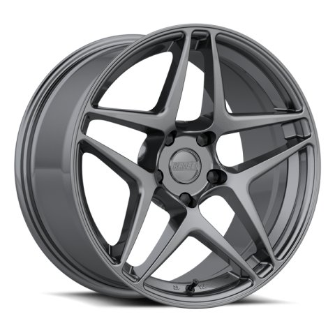 Kansei K15G Astro 18x9.5in / 5x100 BP / 22mm Offset / 73.1mm Bore - Gunmetal Wheel